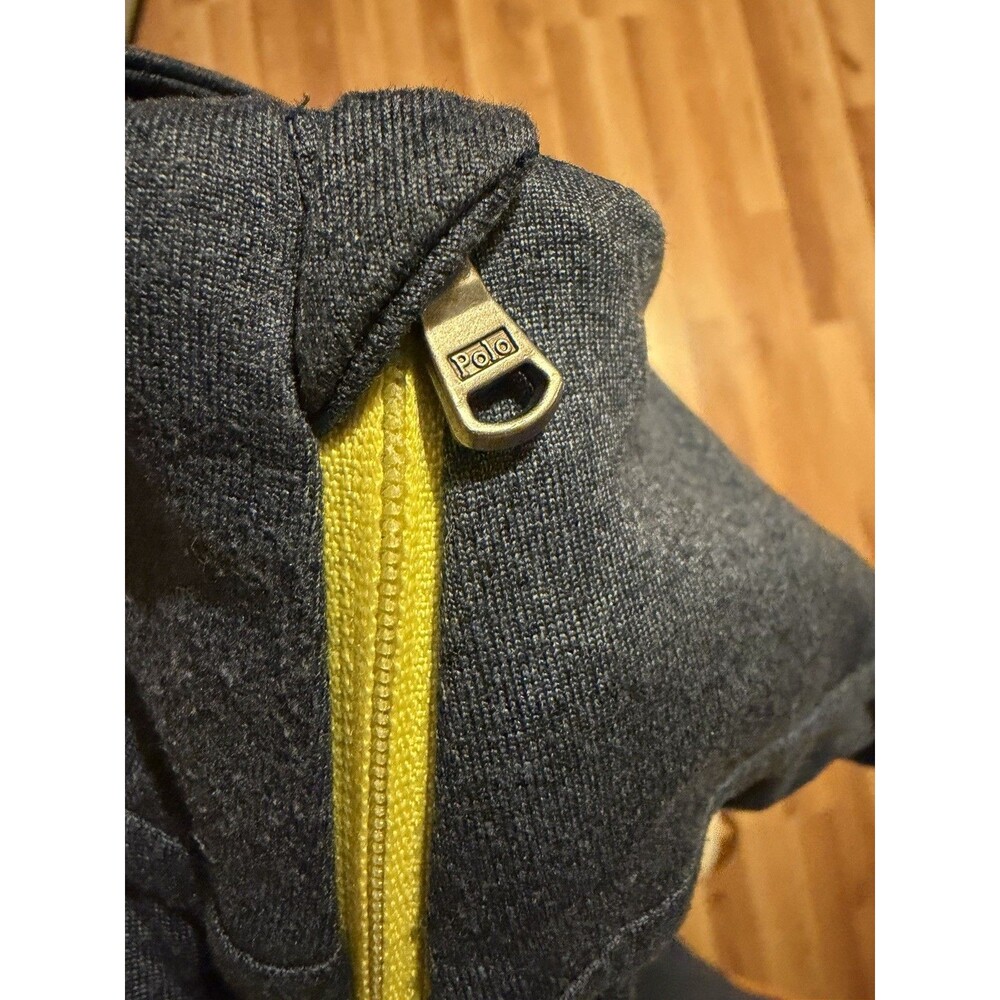 Polo Ralph Lauren Performance 1/4 Zip Pullover Gray M‎ Athletic Logo Top Gym - Picture 5 of 9